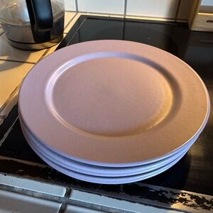 Set of 5 Libbey Tableware Lavender Dinner Plate Set